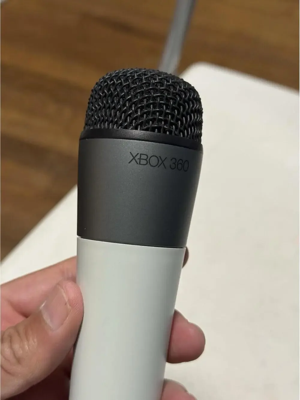 Microsoft Wireless Microphone For Xbox 360 White. Tested!! Model 1380